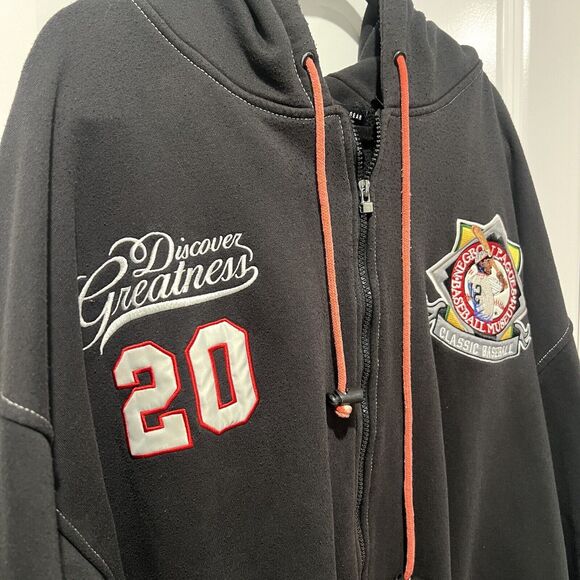 VTG Big Boy Negro Leagues Museum Discover Greatness Patch hoodie Black Men 4XL - Picture 6 of 15